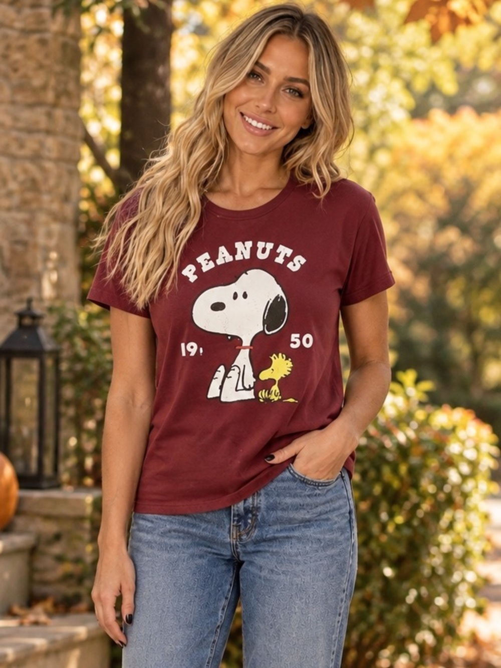NWT Peanuts Snoopy and Woodstock Top